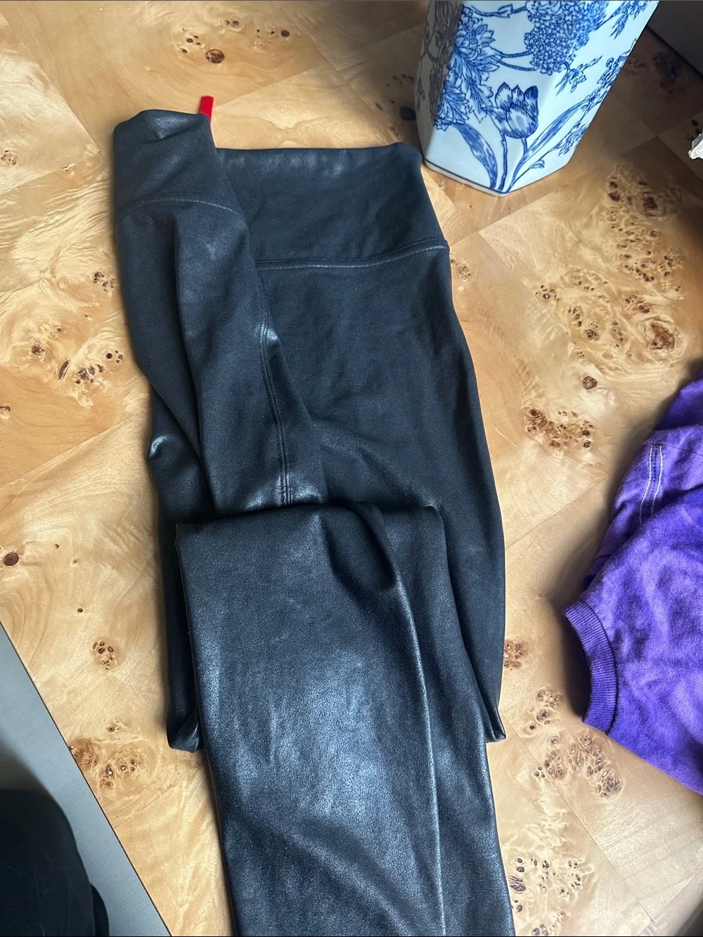SPANX Black Kids Leggings with Red Tag